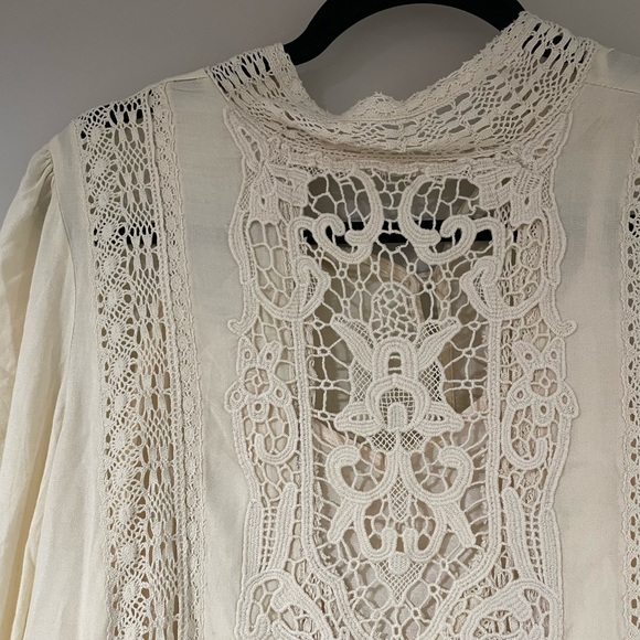 NWT Free People One Vienna Lace Boho Ivory Mini Dresses - Picture 2 of 5